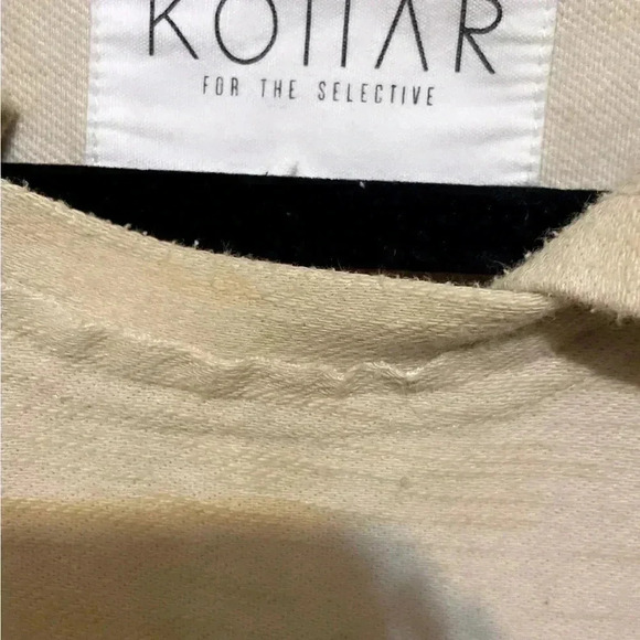 Kollar signature tan long sleeve casual oversized pullover hoodie  XL - Picture 4 of 6